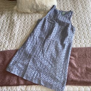 Light purple dress with eyelit detailing